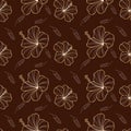 Floral pattern, hibiscus pattern for various publications.